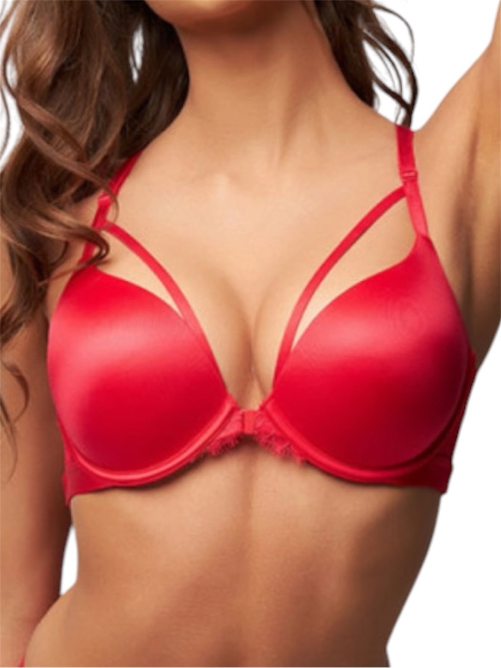 Victoria's Secret Very Sexy Front Closure Push Bra Red Size 38C
